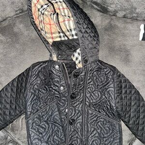 Burberry Black Quilted Kids Puffer Jacket